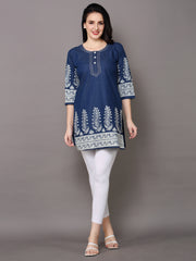 Denim Printed Kurti