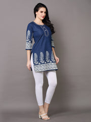 Denim Printed Kurti