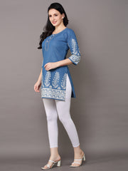 Denim Printed Kurti