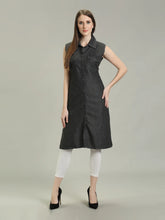 Denim Solid Kurta