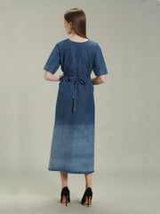 Denim One piece botom Spray wash HSL with belt