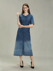 Denim One piece botom Spray wash HSL with belt