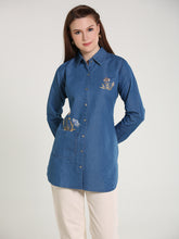 Denim Butta Embroidered Shirt
