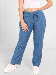 Denim Solid Pant