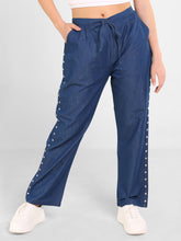 Denim Star Embroiderd Lace Pant