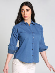 Denim Solid Shirt