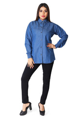 Denim Solid Shirt