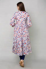 Multicolor Georgette Printed Dress