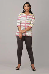 Multicolor Handloom Cotton Printed Kurti