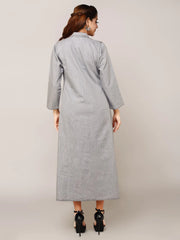 Grey Denim Straight Dress