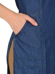 Denim Solid Kurta