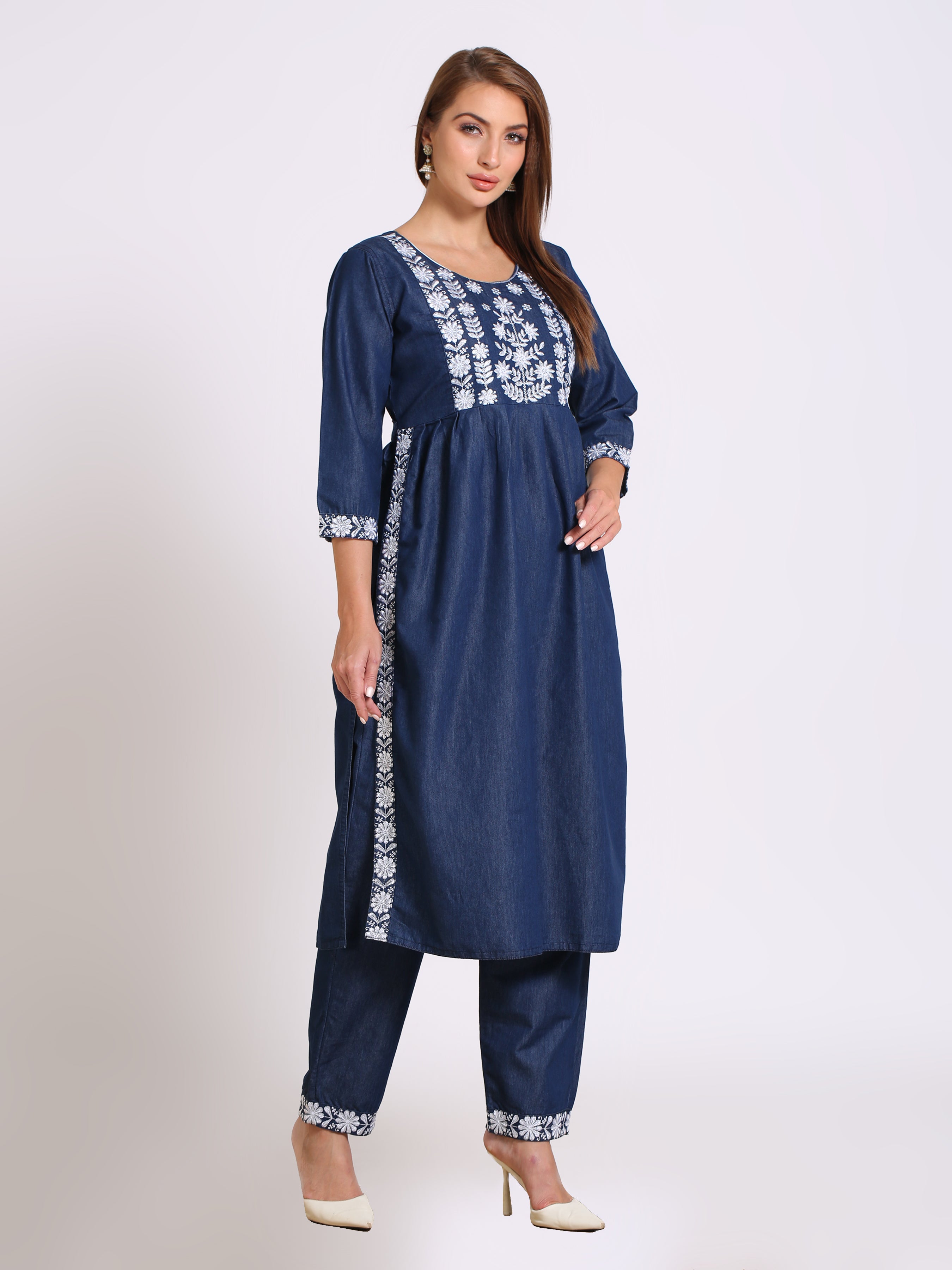 Denim Nayra Top's Bottom