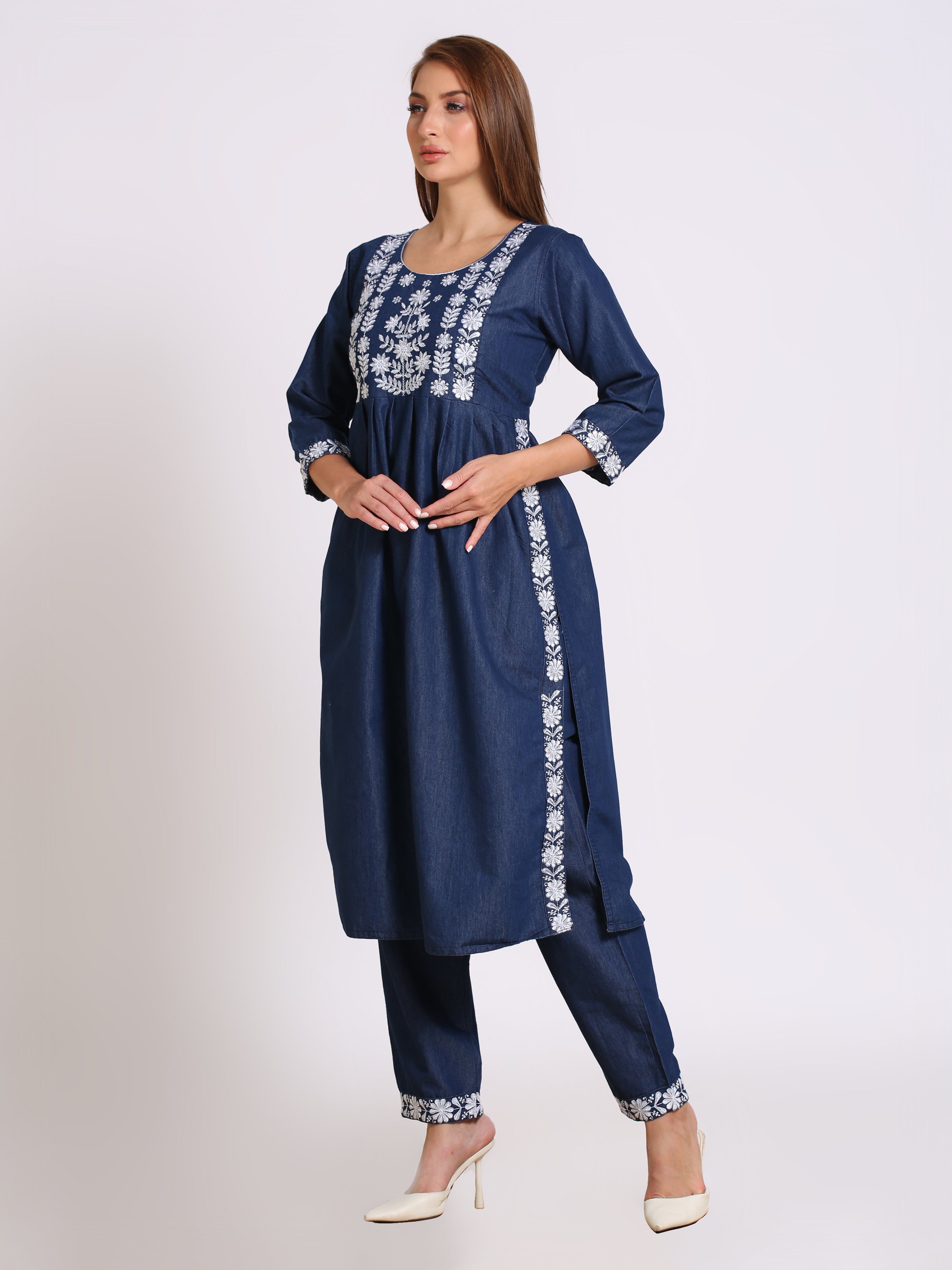 Denim Nayra Top's Bottom