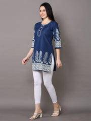 Denim Printed Kurti