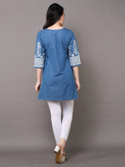 Denim Printed Kurti