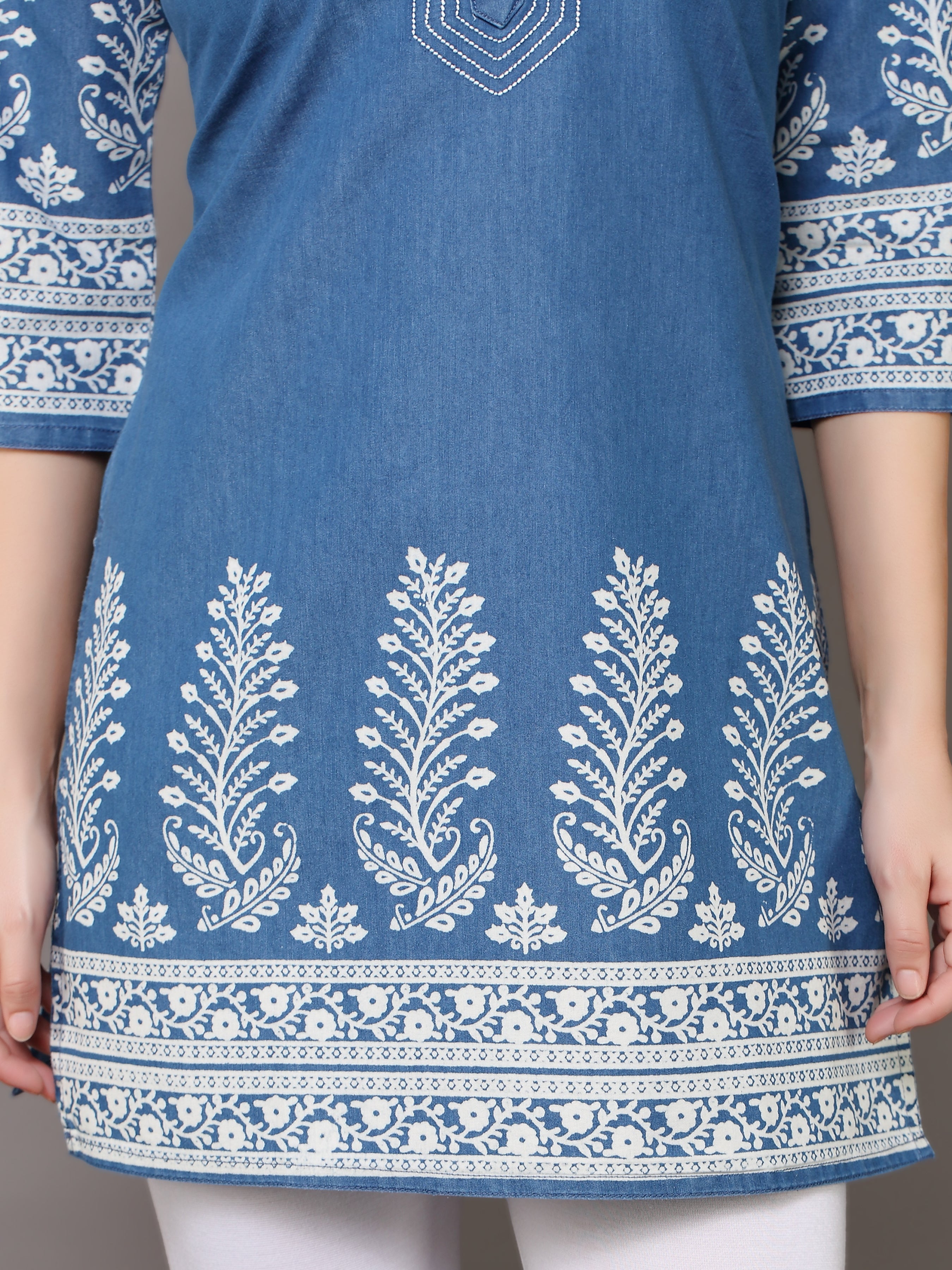 Denim Printed Kurti