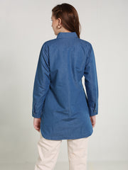 Denim Butta Embroidered Shirt