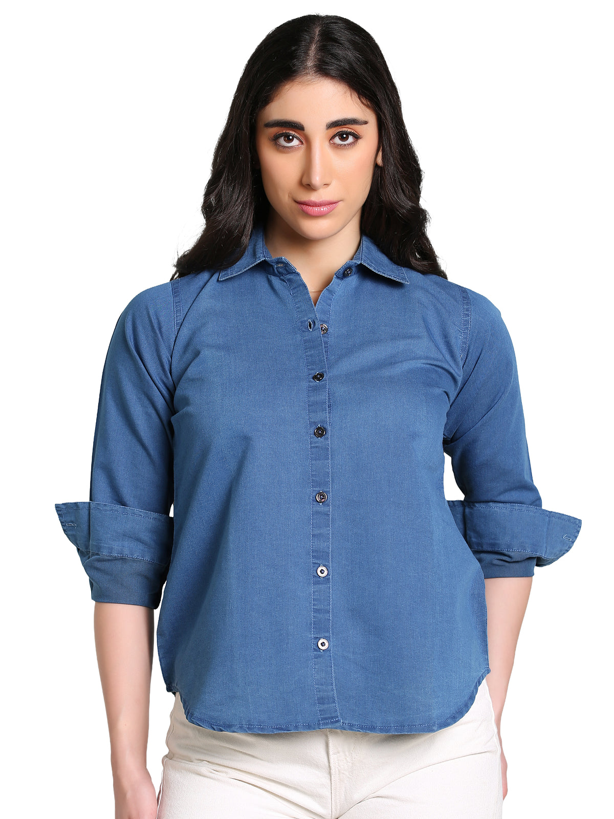 Denim Solid Shirt