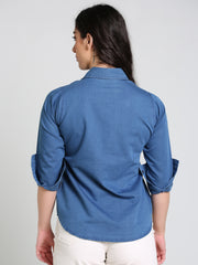Denim Solid Shirt