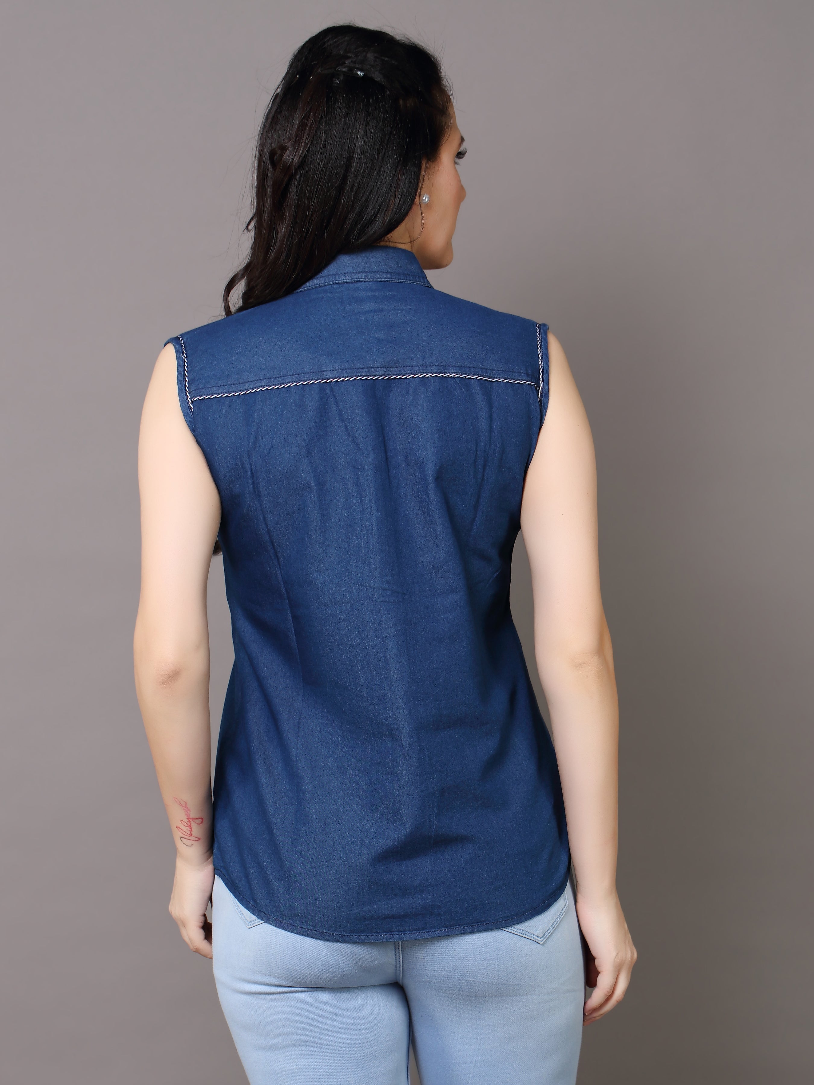 Denim Solid Shirt