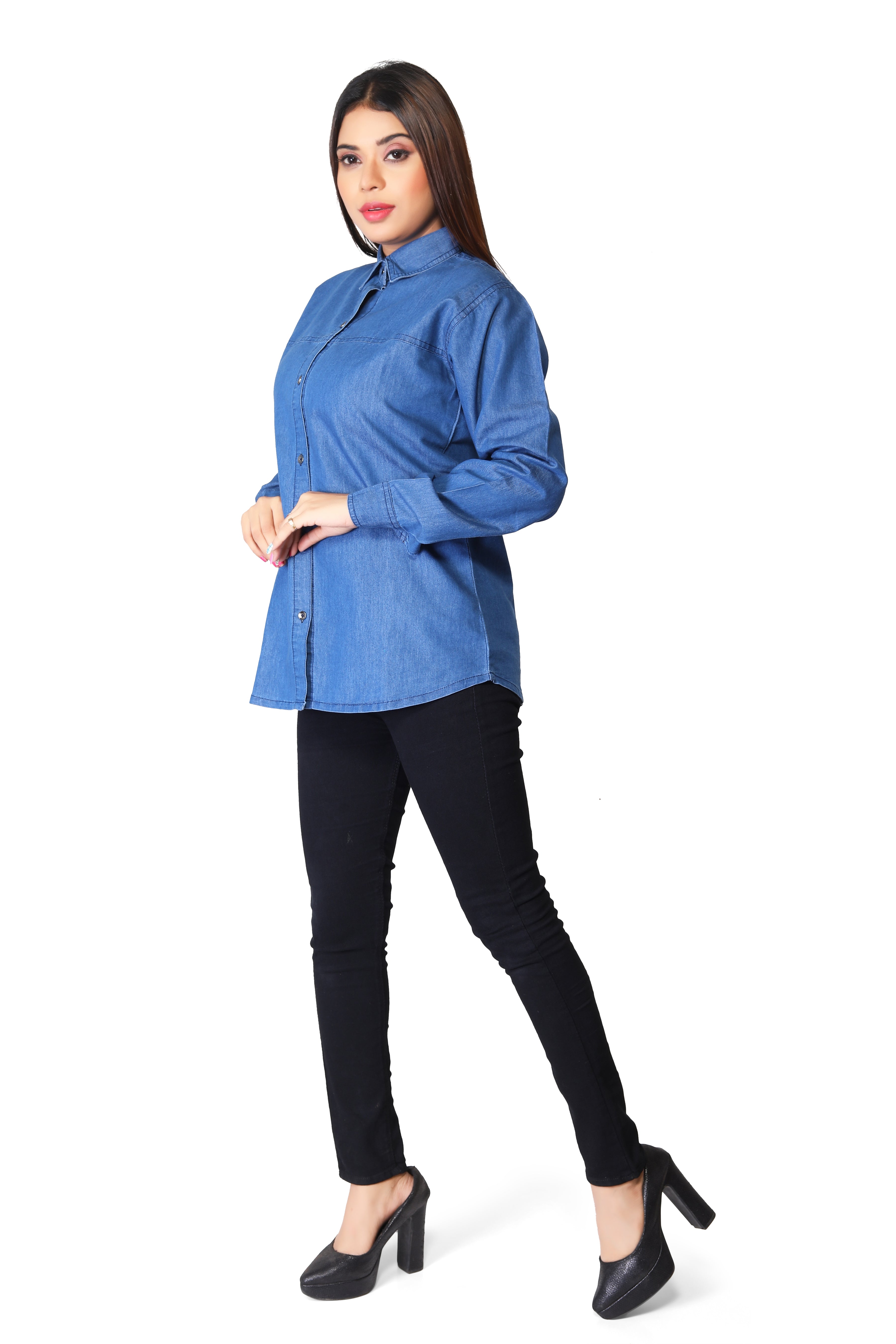 Denim Solid Shirt